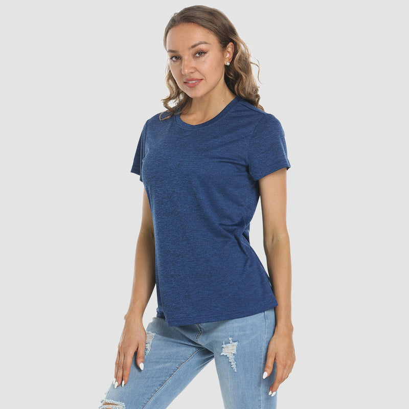 Women's Quick-Dry Short Sleeve Running Workout T-Shirt 17