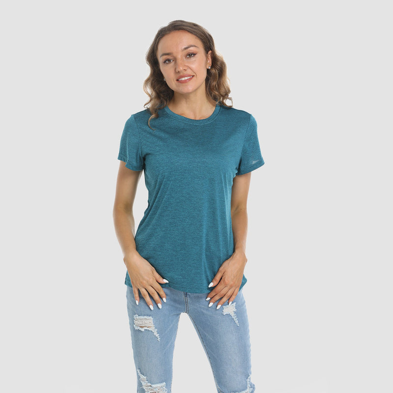 Women's Quick-Dry Short Sleeve Running Workout T-Shirt 2