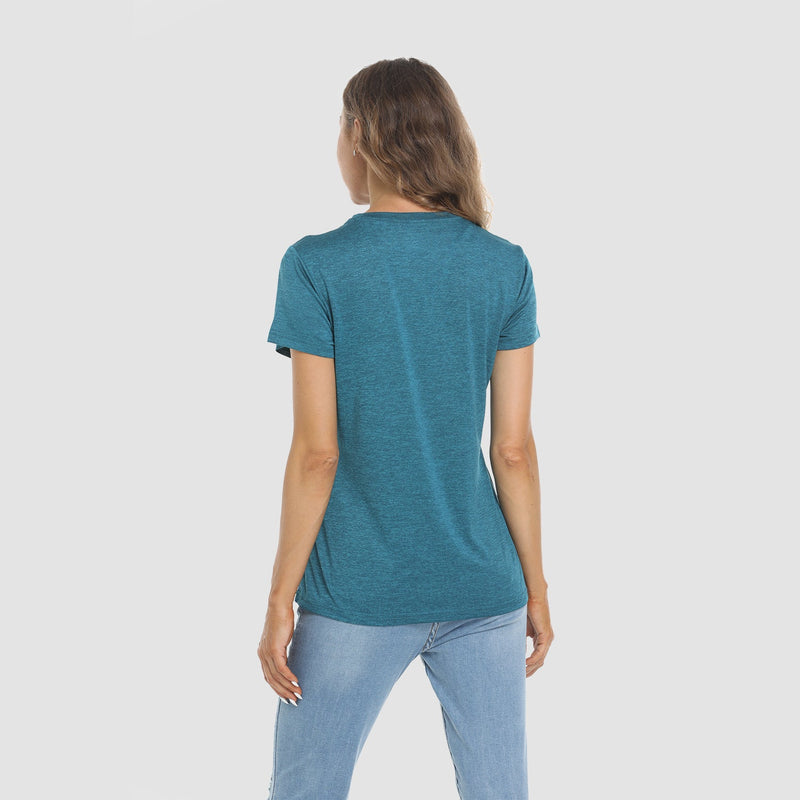 Women's Quick-Dry Short Sleeve Running Workout T-Shirt 4