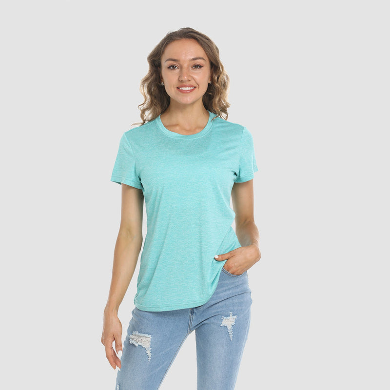Women's Quick-Dry Short Sleeve Running Workout T-Shirt 7