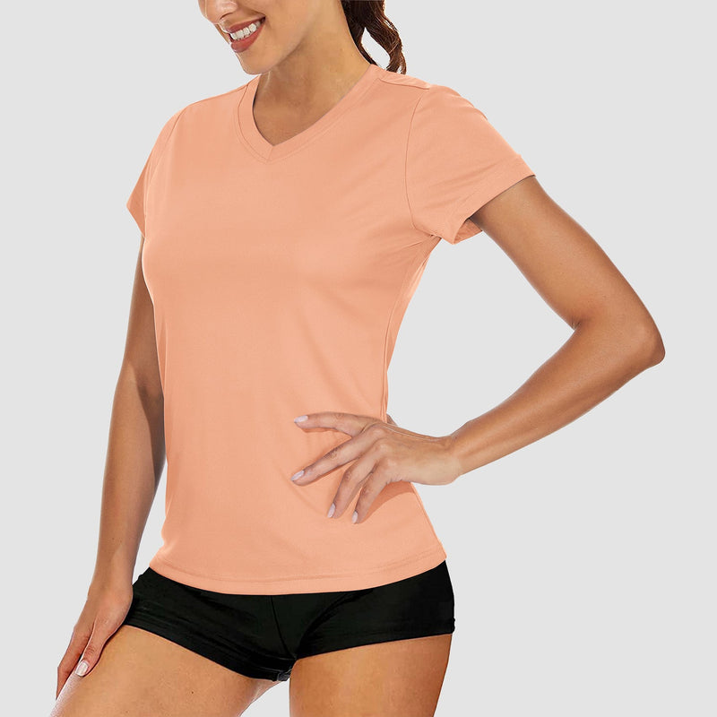 Women's Quick-Dry V-Neck Athletic T-Shirt 12