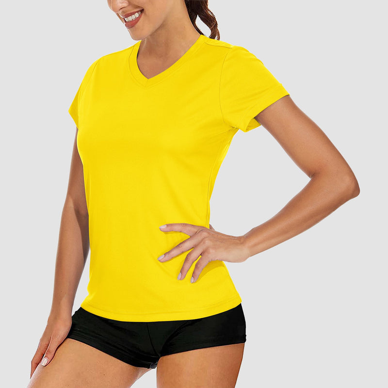 Women's Quick-Dry V-Neck Athletic T-Shirt 20