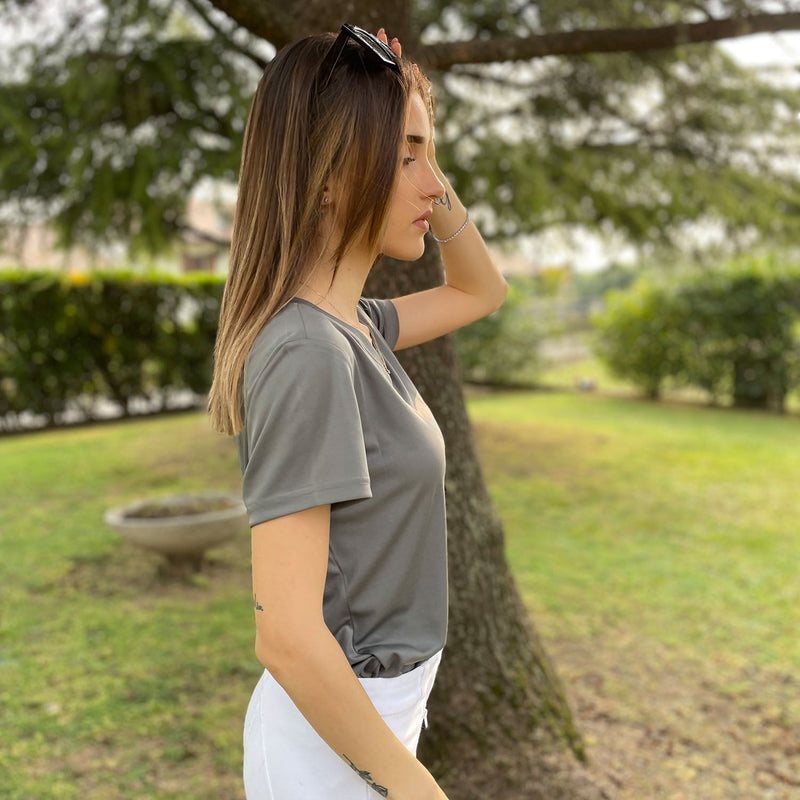 Women's Quick-Dry V-Neck Athletic T-Shirt 5