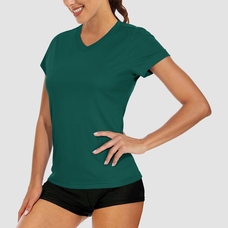 Women's Quick-Dry V-Neck Athletic T-Shirt 6
