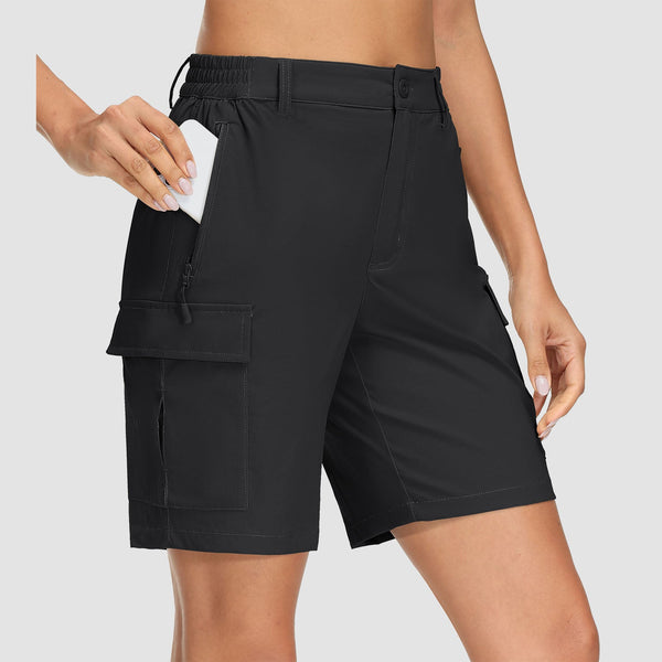 Women's Quick Dry Cargo Shorts - 5-Pocket & Ripstop 0