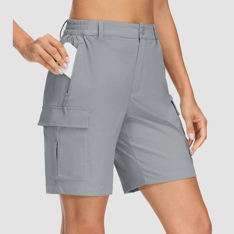 Women's Quick Dry Cargo Shorts - 5-Pocket & Ripstop 1