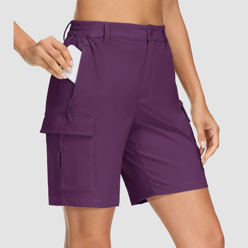 Women's Quick Dry Cargo Shorts - 5-Pocket & Ripstop 8