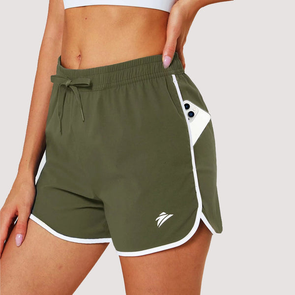 Women's Running Shorts with 2 Pockets Quick Dry Yoga Shorts 0