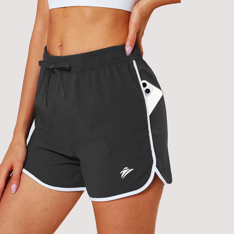 Women's Running Shorts with 2 Pockets Quick Dry Yoga Shorts 2