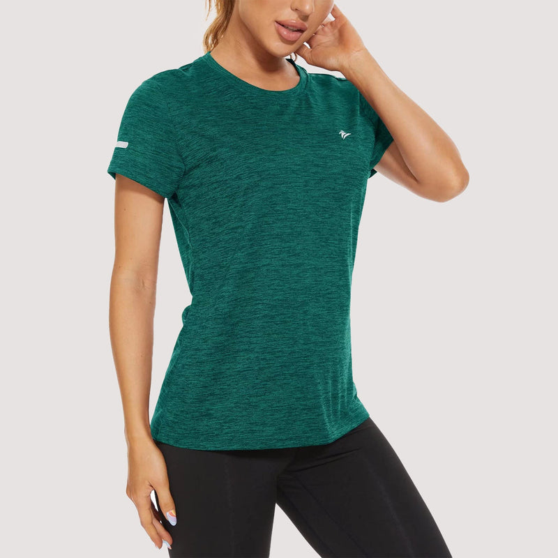 Women's Running T-Shirts Quick Dry with Reflective Strips Tee Shirts 10