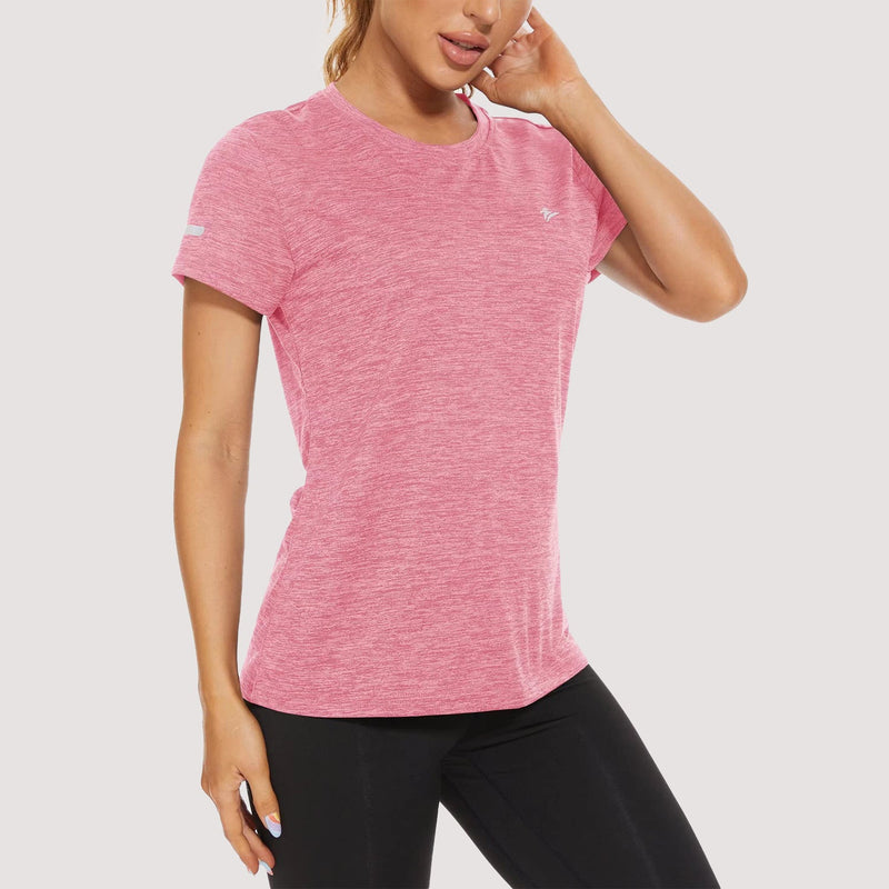 Women's Running T-Shirts Quick Dry with Reflective Strips Tee Shirts 12