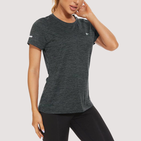 Women's Running T-Shirts Quick Dry with Reflective Strips Tee Shirts 1