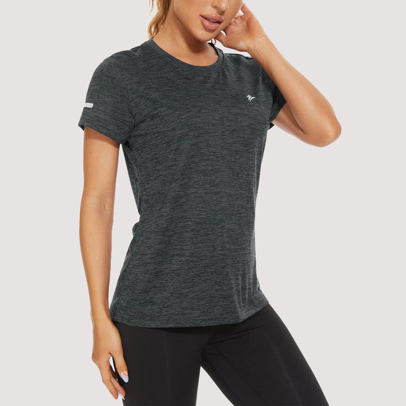 Women's Running T-Shirts Quick Dry with Reflective Strips Tee Shirts 1