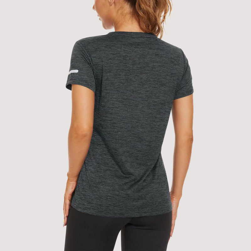 Women's Running T-Shirts Quick Dry with Reflective Strips Tee Shirts 2