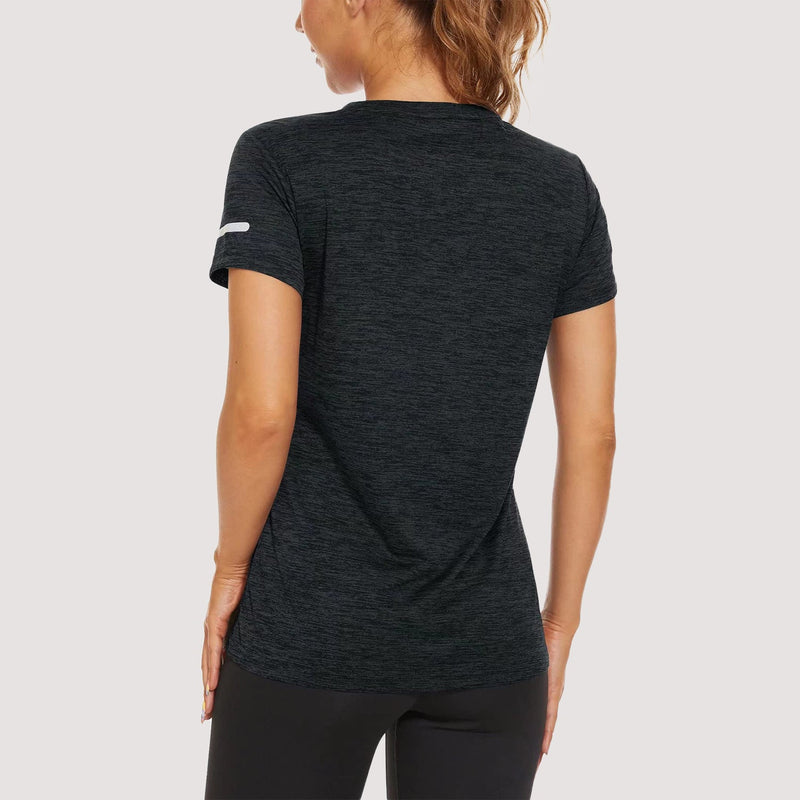 Women's Running T-Shirts Quick Dry with Reflective Strips Tee Shirts 3
