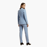 Women's Two-Piece Suit Set – Blazer, Slim Pants & Notched Lapel Collar