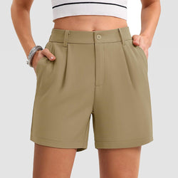 Women's Tailored Summer Shorts with Pockets 0
