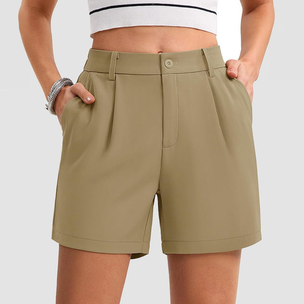 Women's Tailored Summer Shorts with Pockets 0