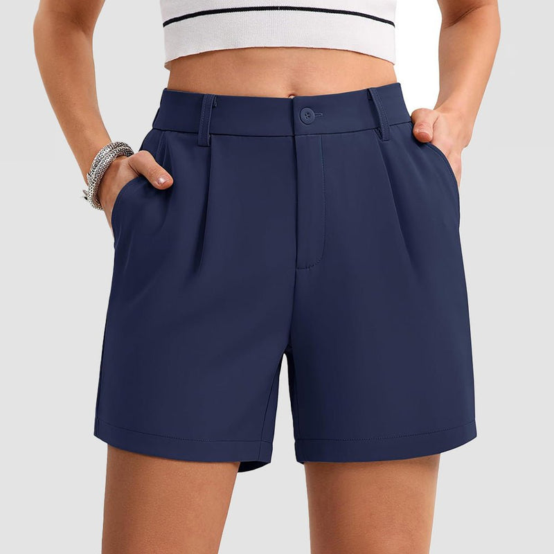 Women's Tailored Summer Shorts with Pockets 11