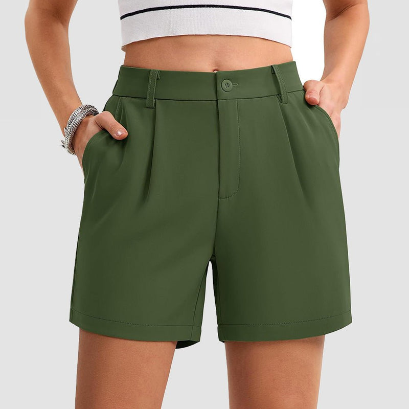 Women's Tailored Summer Shorts with Pockets 12