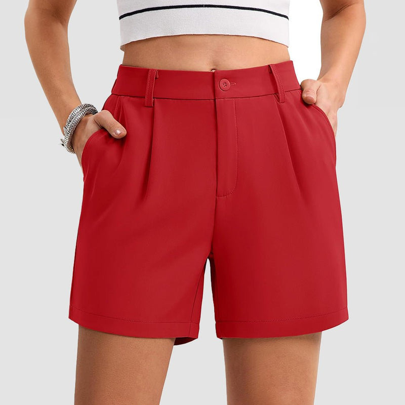 Women's Tailored Summer Shorts with Pockets 13
