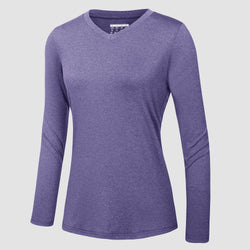Women's UPF 50+ Shirt - Quick Dry V-Neck Hiking Tee 0