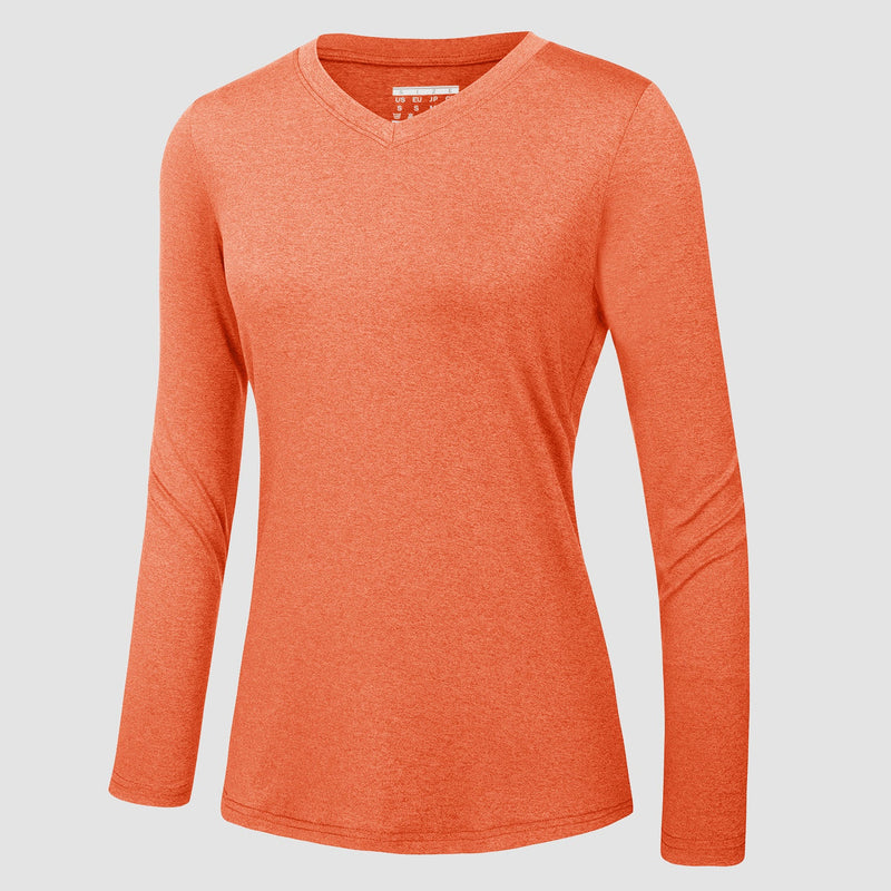 Women's UPF 50+ Shirt - Quick Dry V-Neck Hiking Tee 13