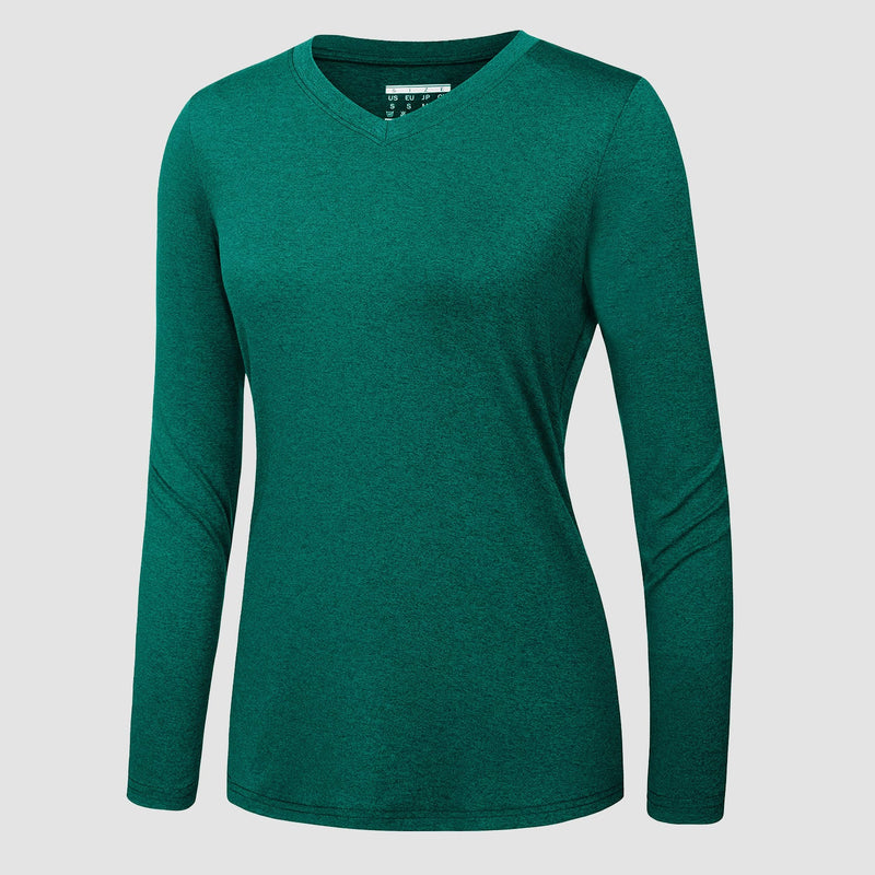 Women's UPF 50+ Shirt - Quick Dry V-Neck Hiking Tee 8