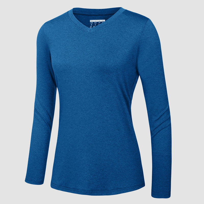Women's UPF 50+ Shirt - Quick Dry V-Neck Hiking Tee 9