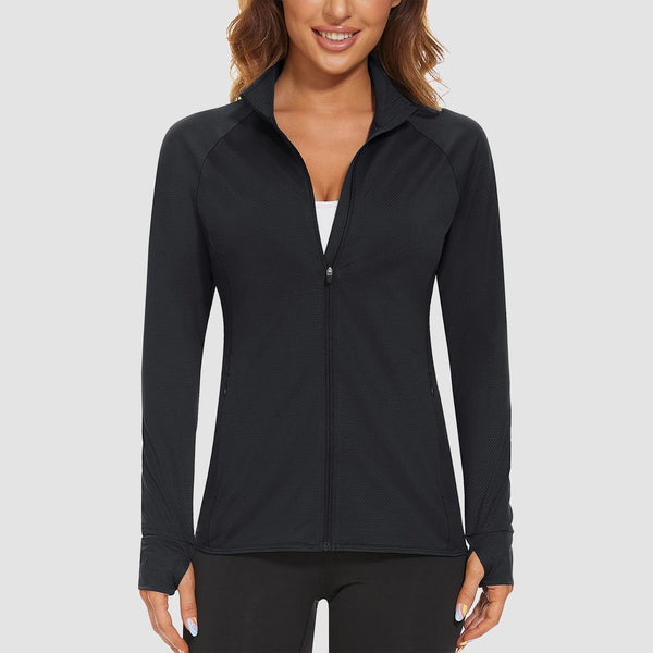 Women's UPF 50+ Sun Protection Tennis Jacket Long Sleeve 0