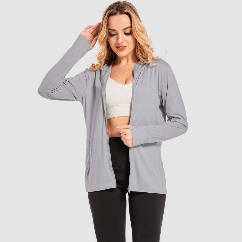 Women's UV Sun Shirt - Long Sleeve Quick-Dry Hooded Jacket 1