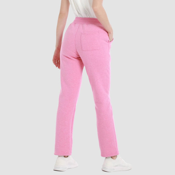 Women's Warm Sherpa Lined Jogger Pants with 3 Pockets 1