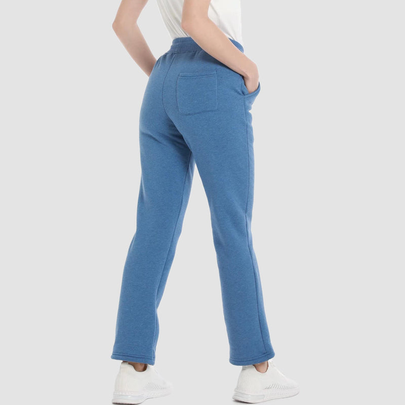 Women's Warm Sherpa Lined Jogger Pants with 3 Pockets 3