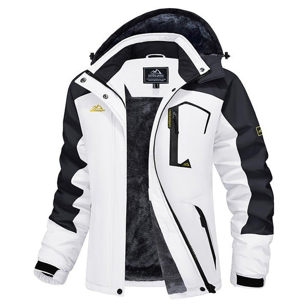 Women's Water-Resistant Fleece Ski Jacket with 4 Pockets 0