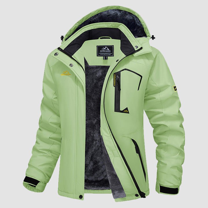 Women's Water-Resistant Fleece Ski Jacket with 4 Pockets 16