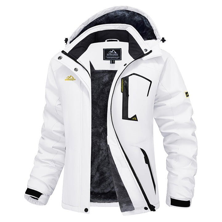 Women's Water-Resistant Fleece Ski Jacket with 4 Pockets 18