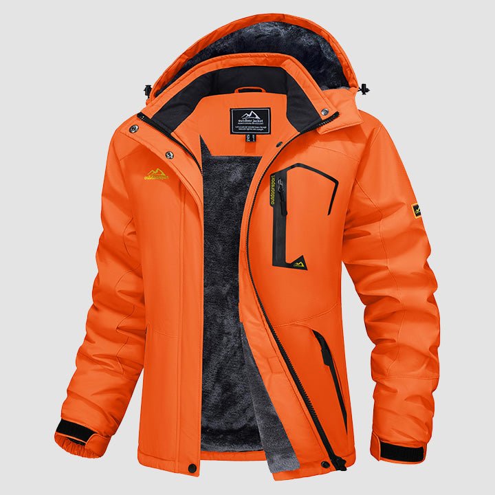 Women's Water-Resistant Fleece Ski Jacket with 4 Pockets 21