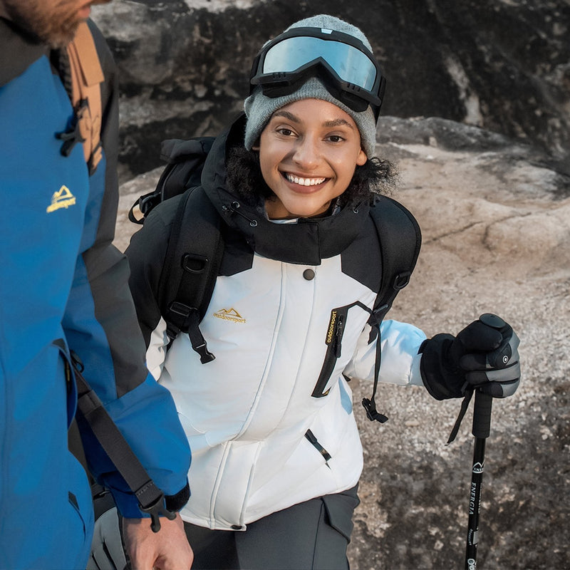 Women's Water-Resistant Fleece Ski Jacket with 4 Pockets 4