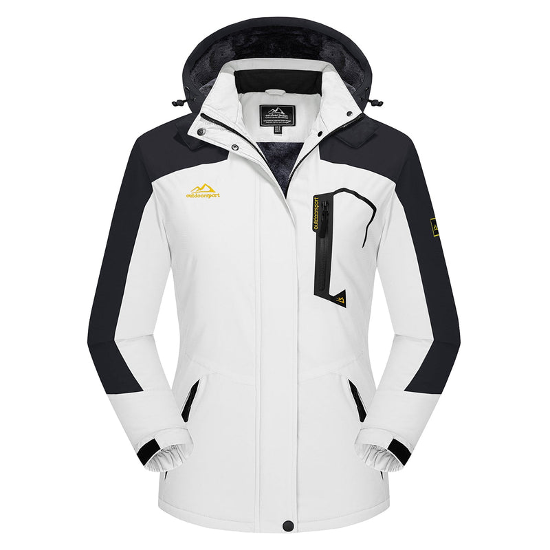Women's Water-Resistant Fleece Ski Jacket with 4 Pockets 8