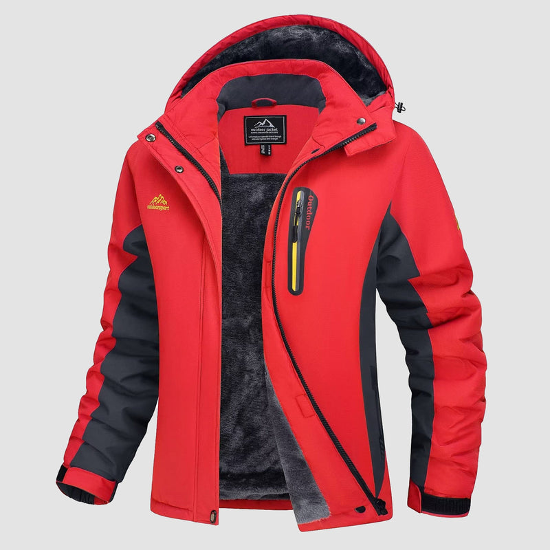 Women's Waterproof Fleece-Lined Ski Jacket with Hood 10