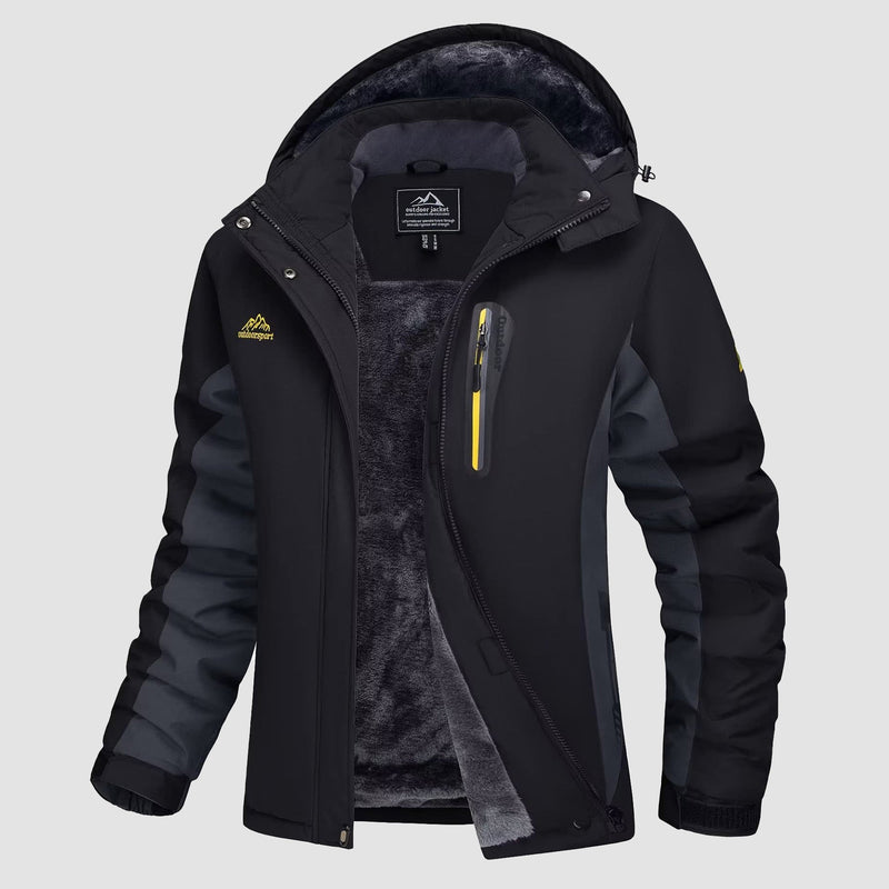 Women's Waterproof Fleece-Lined Ski Jacket with Hood 12