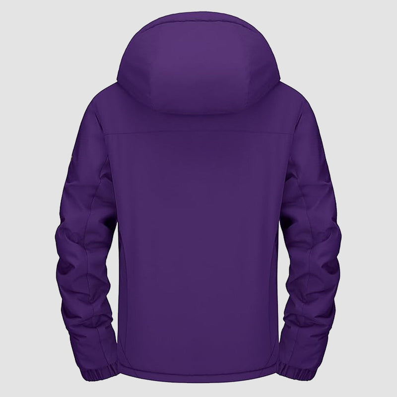 Women's Waterproof Fleece-Lined Ski Jacket with Hood 3