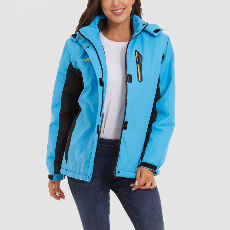 Women's Waterproof Fleece-Lined Ski Jacket with Hood 8