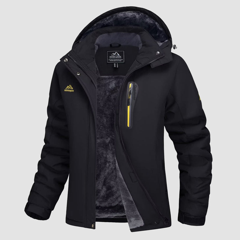 Women's Waterproof Fleece-Lined Ski Jacket with Hood 9