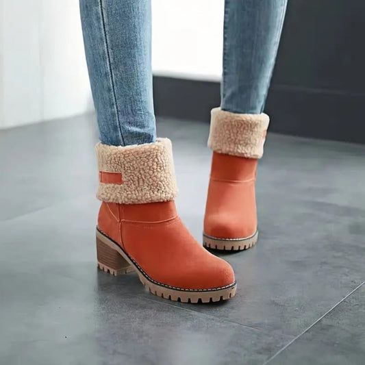 Women's Winter Boots – Chunky Heel, Cold Weather Style & Multiple Sizes