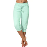 Luna Casual Capri Pants - Green