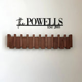 Wall Hook Wooden Rack Folding Piano Style Hanging Organizer
