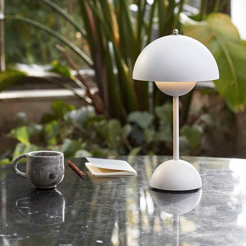 MoonGlow LED table lamp in white
