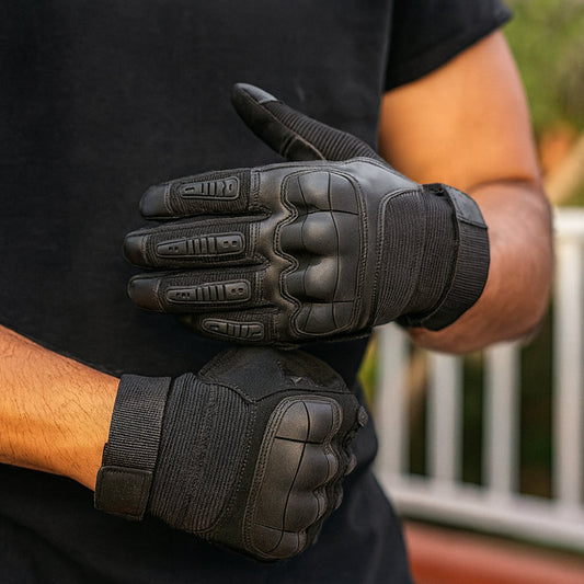 Tactical Work Gloves – Reinforced Knuckle, Grip & Outdoor Use