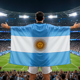 World Cup Argentina Flag Banner Sports Fan Soccer